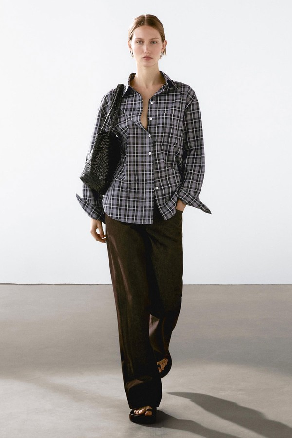 100% Cotton Check Shirt from Massimo Dutti