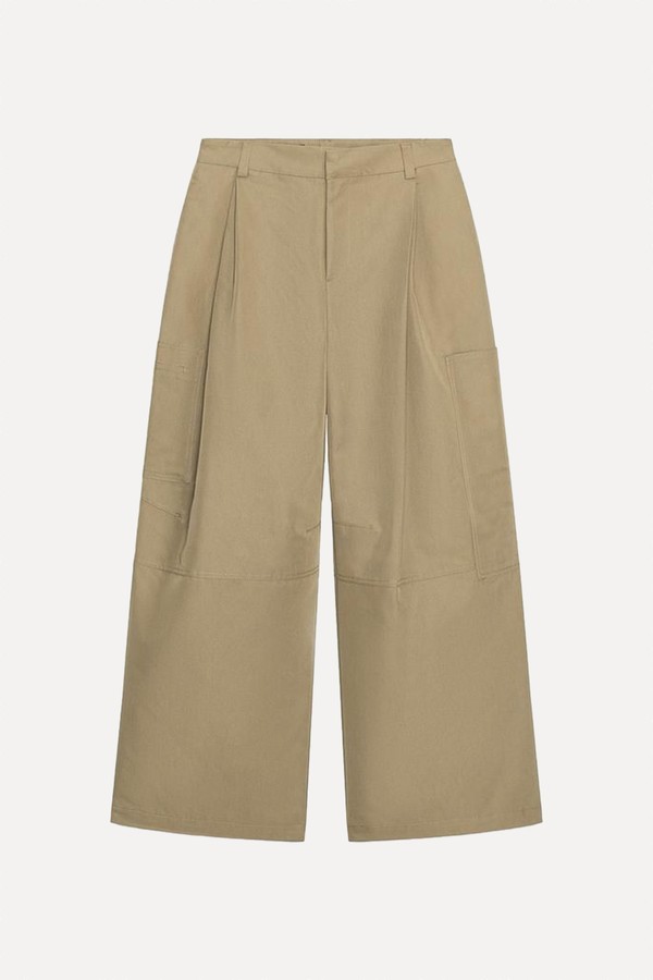 Cargo Trousers With Pleats
