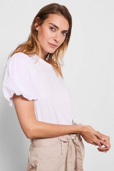 Puff Sleeve T-Shirt from Mint Velvet