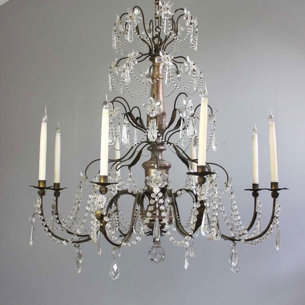 Italian Genoese Style Antique Chandelier from Norfolk Decorative Antiques