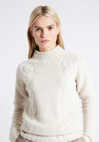 Cashmere Mix Mock Turtle Neck Jumper