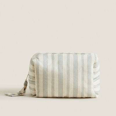Striped Toiletry Bag from Zara