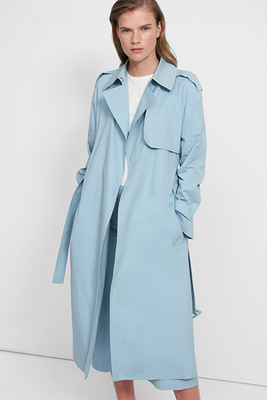 Essential Trench Coat In Cotton-Silk