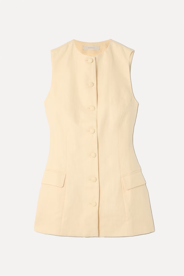 Jane Linen Vest from Faithfull