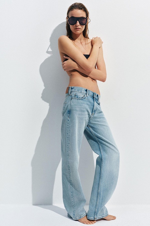 Low-Rise Straight Leg Jeans