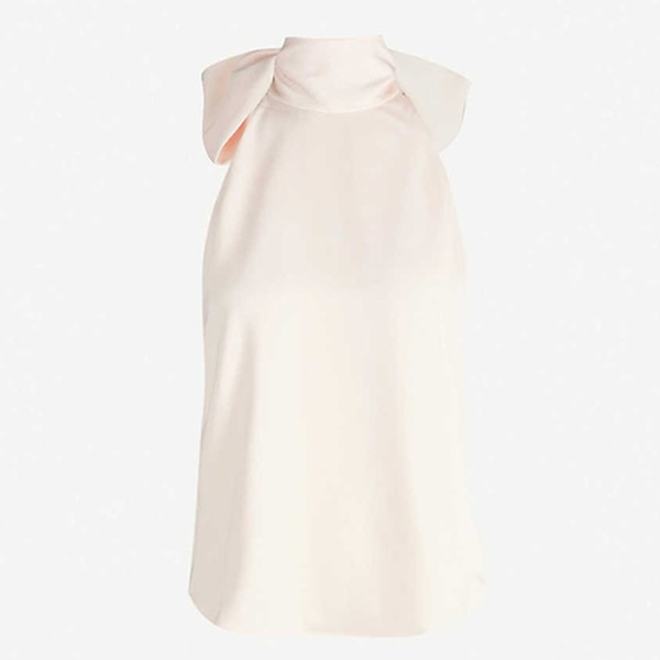 Pussybow Halterneck Sleeveless Crepe Top from Me&Em