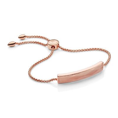 Baja Face Bracelet in Rose Quartz & Rose Gold