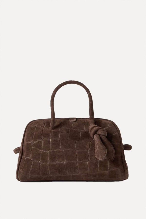 Turismo Croc-Effect Suede Tote Bag from Jacquemus
