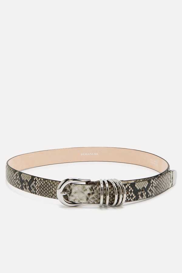 x from Hollyhock Python-Effect Leather Belt, £260 | Déhanche