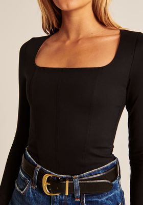Long Sleeve Seamless Fabric Corset Bodysuit