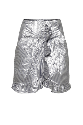 Mucius Striped Metallic Miniskirt from Isabel Marant