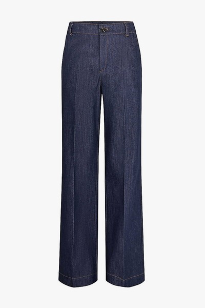 Californie Wide-Leg High-Rise Stretch-Denim Jeans from SOEUR