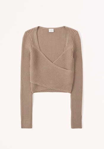 LuxeLoft Wrap Sweater Top