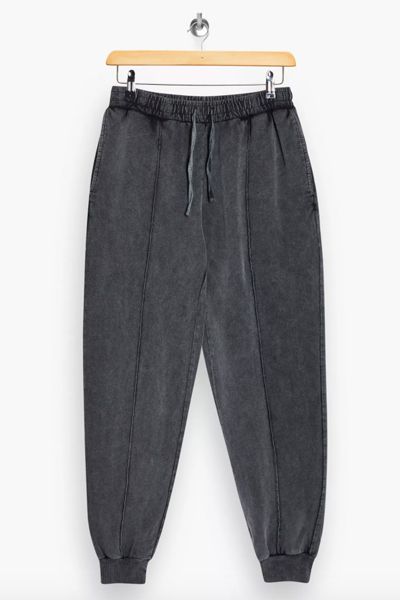 Charcoal Grey Acid Wash Joggers