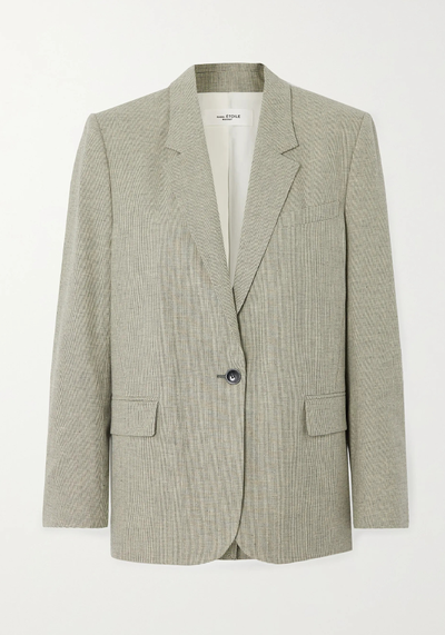 Verix Checked Cotton And Linen-Blend Blazer from Isabel Marant Étoile