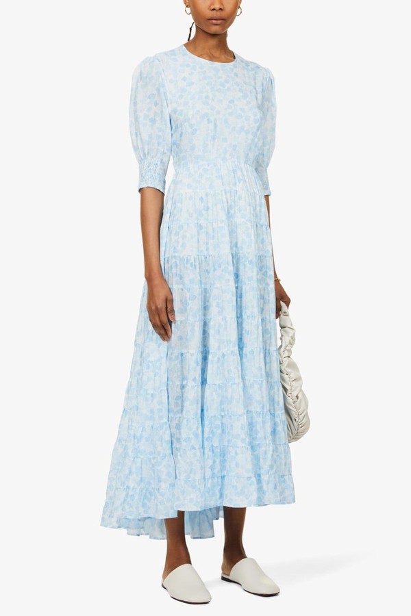 Agnes Cotton & Silk-Blend Midi Dress from Rixo