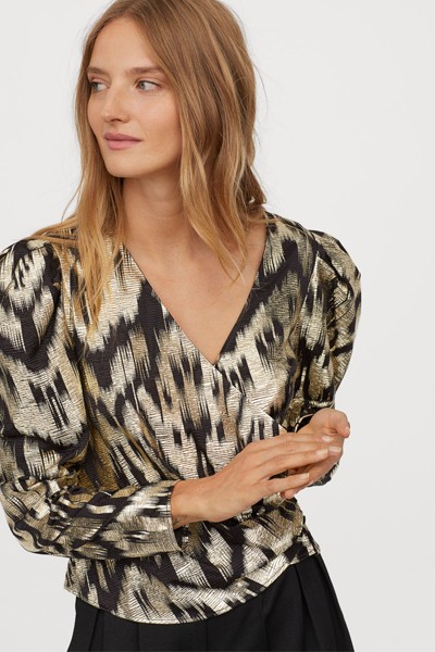 Puff-Sleeved Blouse from H&M