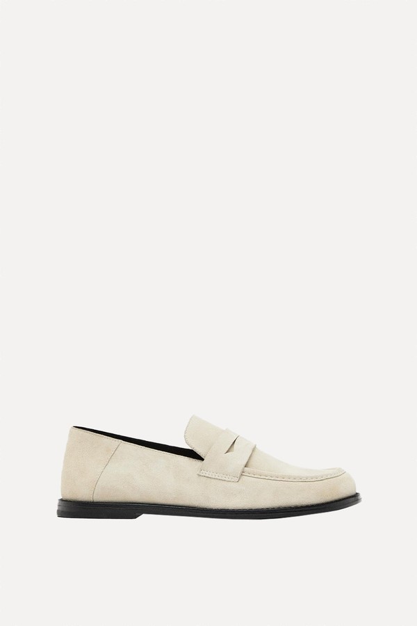 Split Leather Loafers
