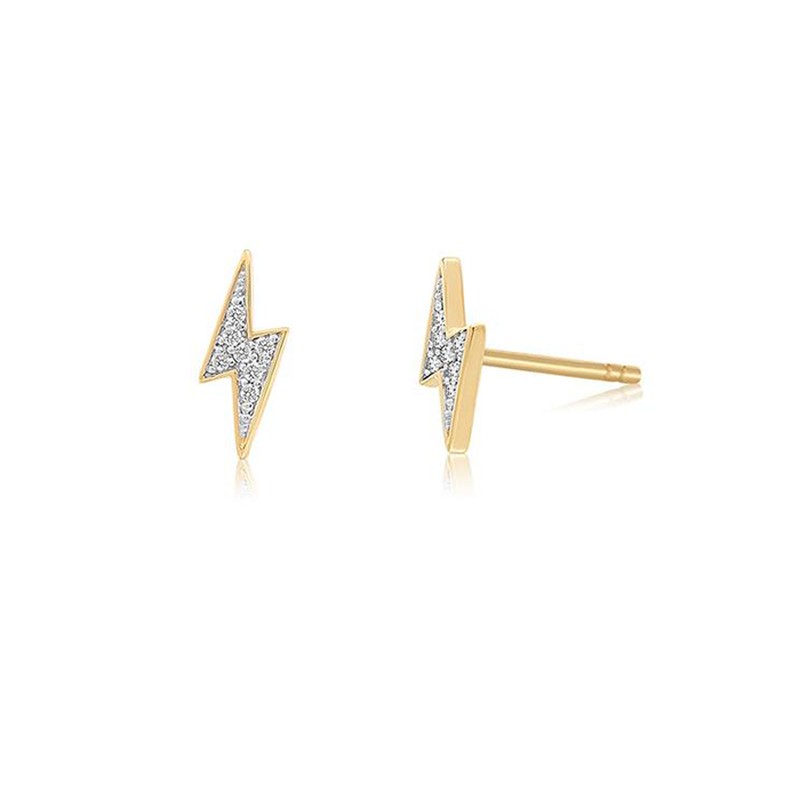 Bolt Diamond Stud Earrings