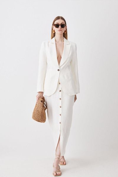 Linen Tailored Blazer