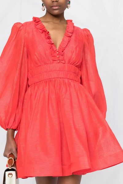 Prima Frill V Neck Mini from Zimmermann