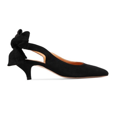 Sabine Suede Slingback Pumps  from Ganni 