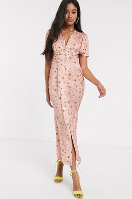 Button Through Maxi Dress from Never Fully Dressed