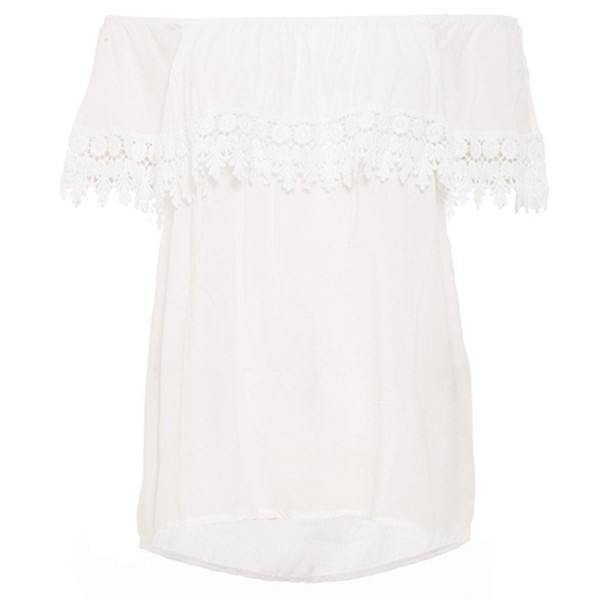 Quiz White Bardot Top