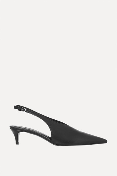 Pointed Leather Slingback Kitten Heels from COS