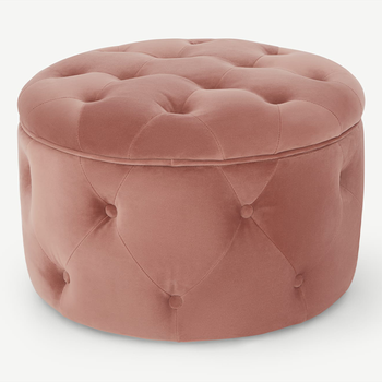 Hampton Round Storage Pouffe