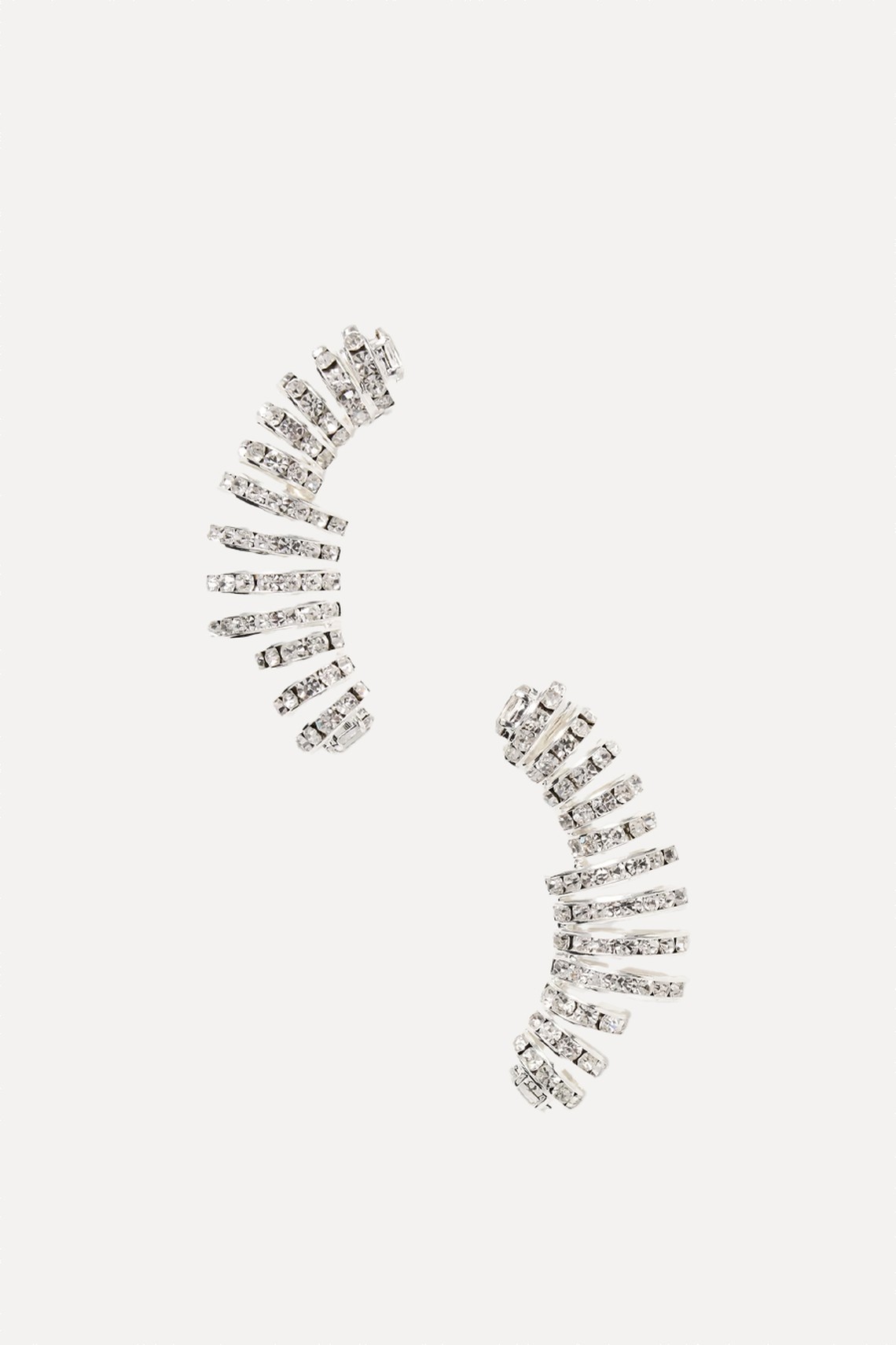 Silver-Plated Crystal Earrings from MAGDA BUTRYM