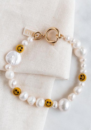 Smiley Dude Pearl Bracelet from Studio B