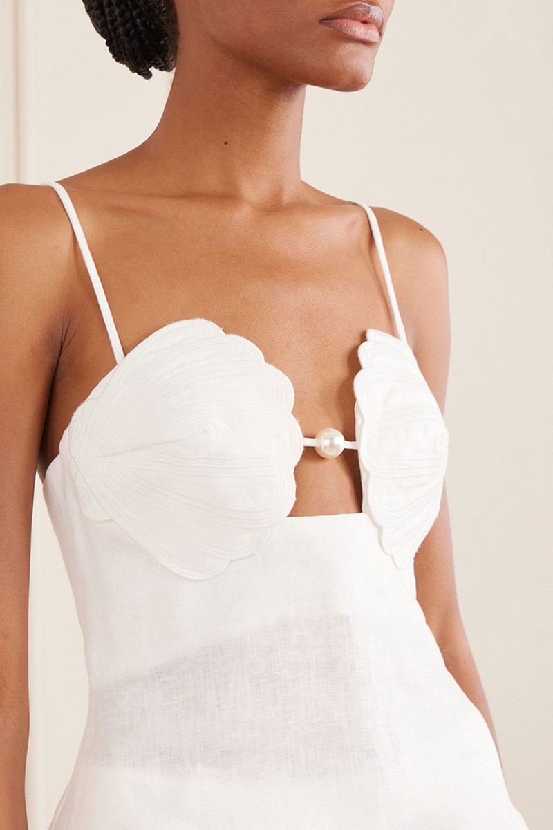 Shell Peplum Linen Blouse from FARM RIO