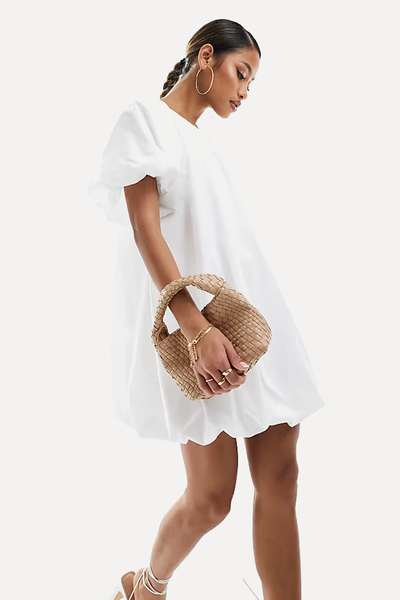 Puffball Smock Mini Dress from ASOS