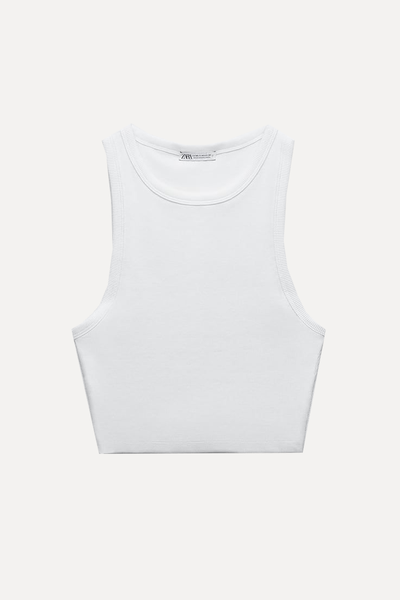 Basic Ribbed T-Shirt from Zara