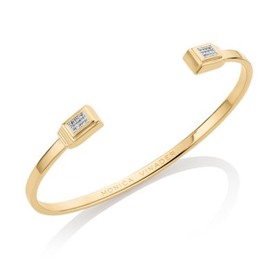 Baja Deco Thin Diamond Cuff