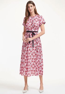 Rosie Short Sleeve Maxi Dress With Wide Belt from Cefinn