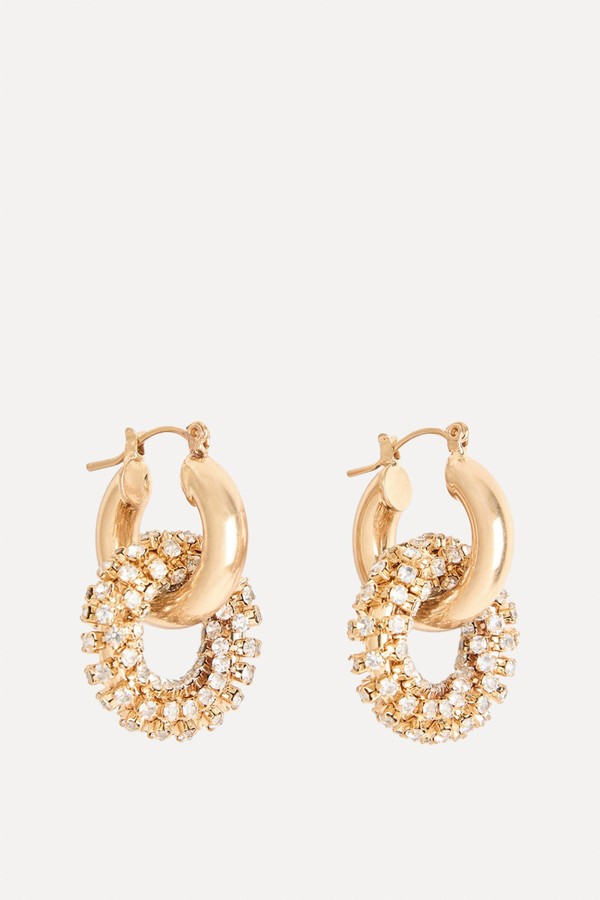 Sparkle Jewel Hoops