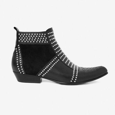 Charlie Boots With Silver Studs Black from Anine Bing
