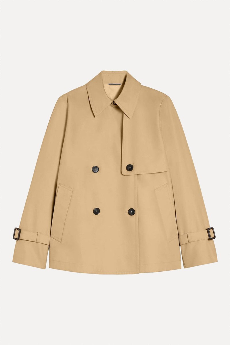 Water-Repellent Gabardine Short Trench Coat from Weekend Max Mara