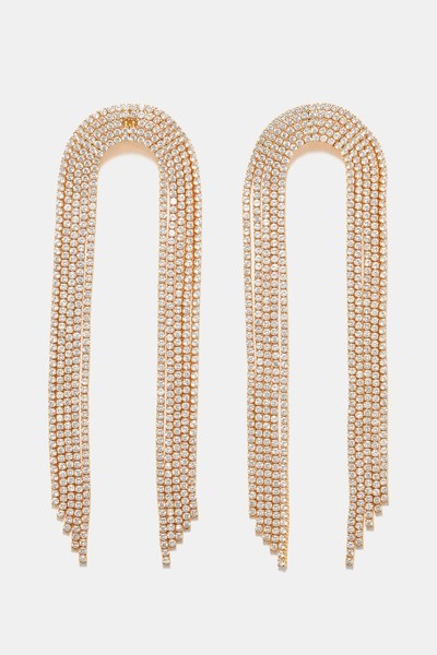 Rainfall 18kt Gold-Plated Earrings from Crystal Haze