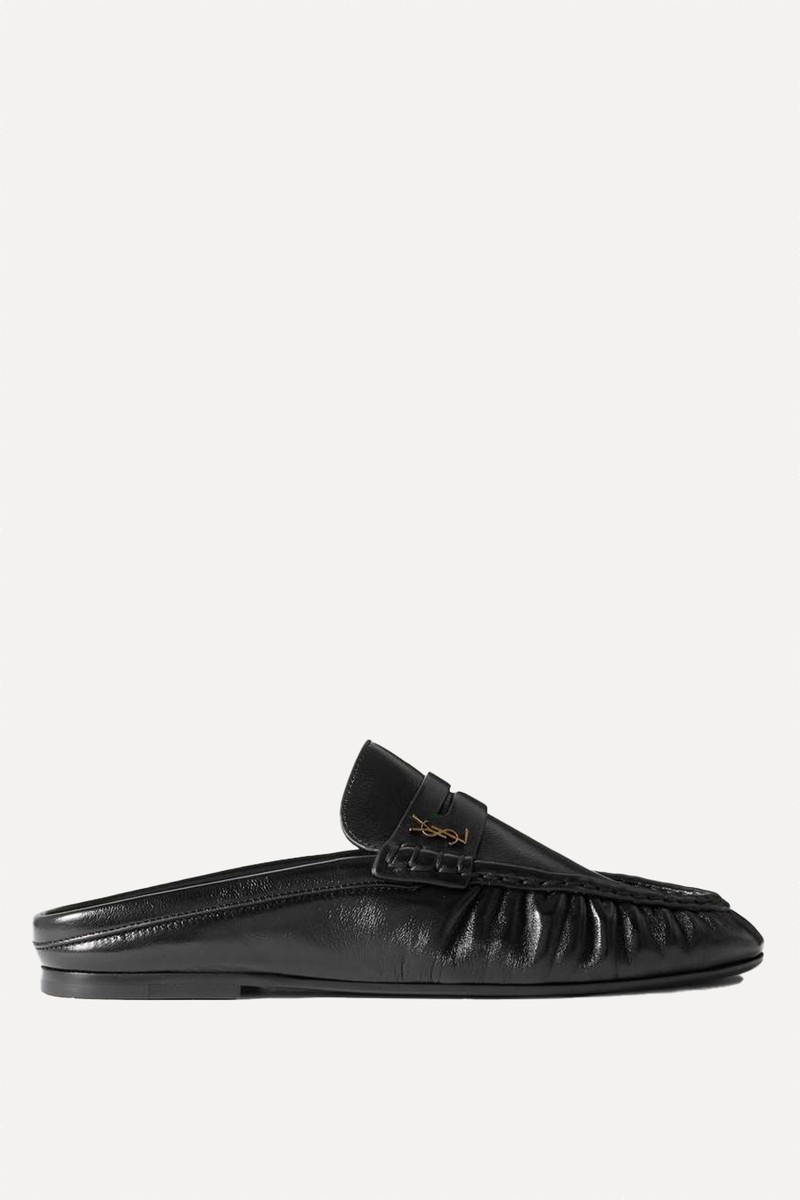 Le Loafer Leather Mules from Saint Laurent