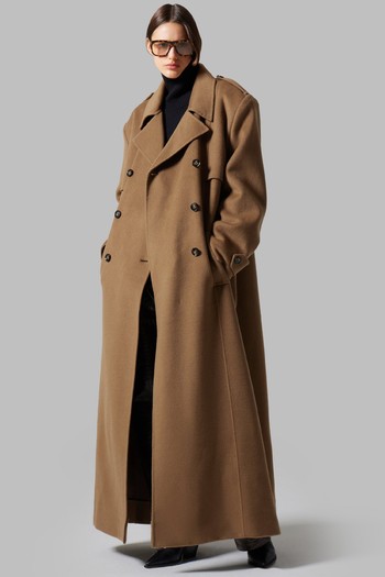 Nikola Padded Trench Coat from The Frankie Shop