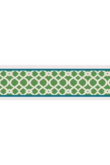 Trellis Emerald Wallpaper Border from Parker & Jules