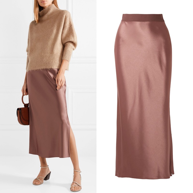 Satin Maxi Skirt from Theory