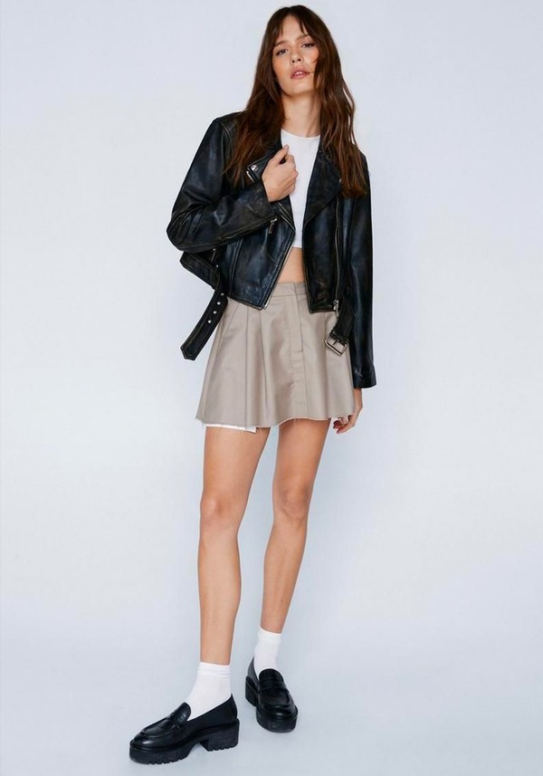 Premium Distressed Ultimate Biker Jacket