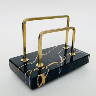 Marble & Brass Letter Rack from L&V