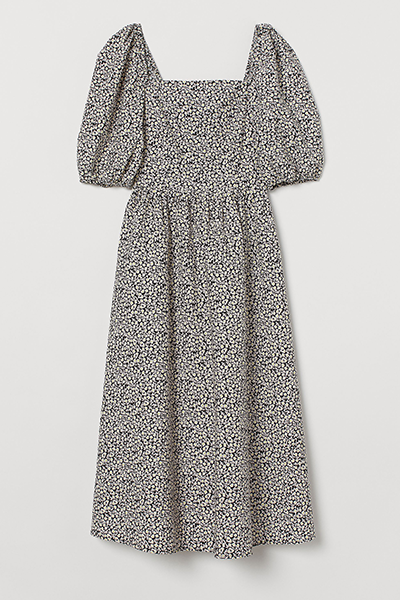 Puff-Sleeved Cotton Dress from H&M