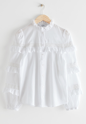 Ruffle Embroidery Blouse from Other Stories