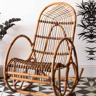 Traditional Rattan Rocking Chair from Rockett St George